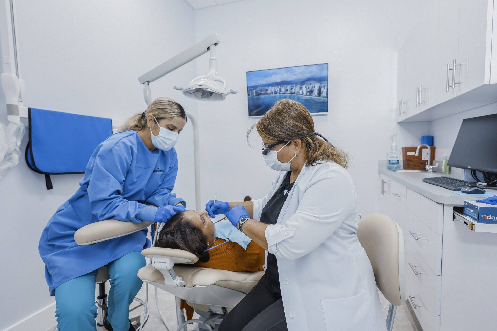 doctors checking the patient