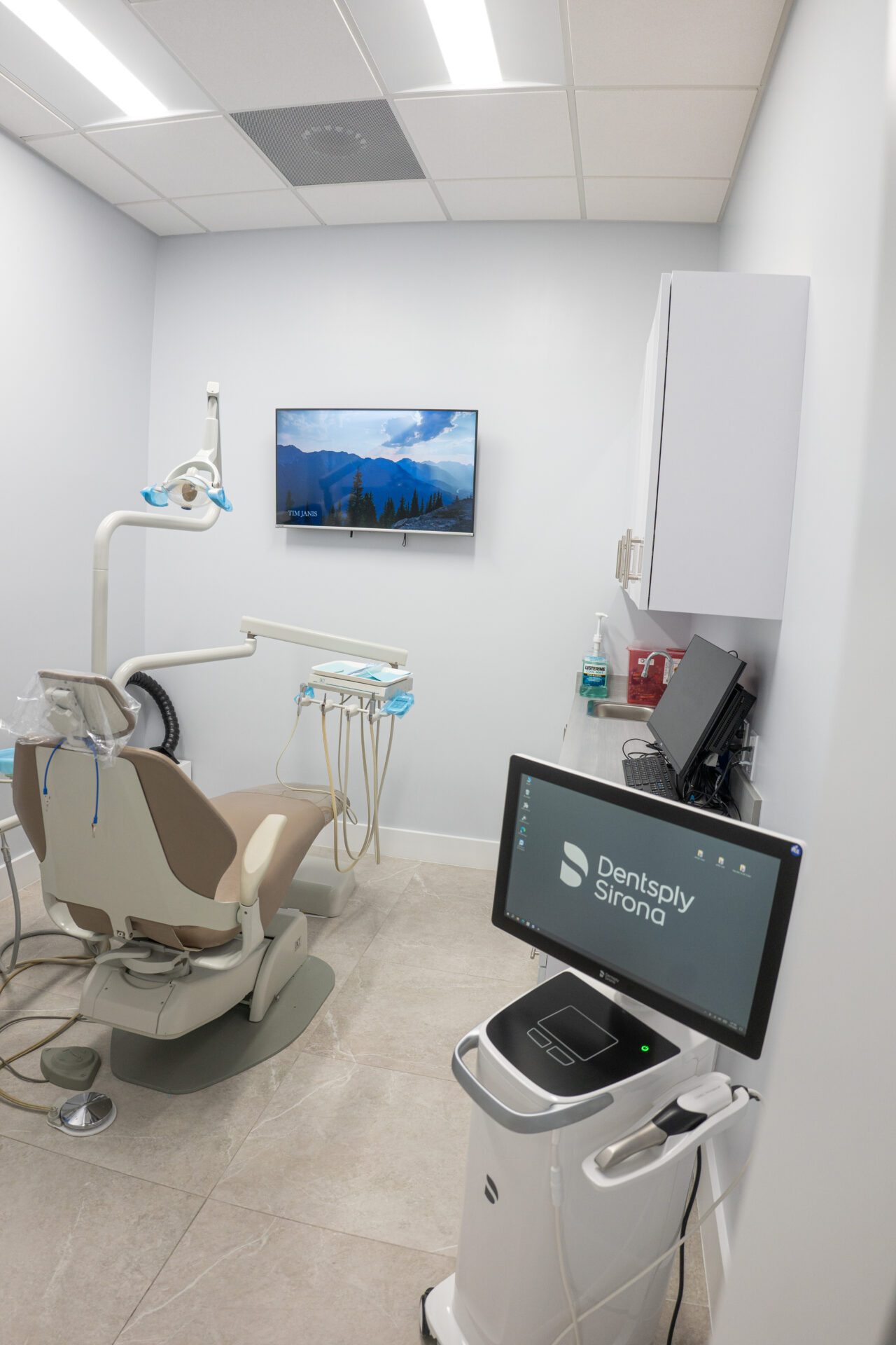 Dental chair in the clinic